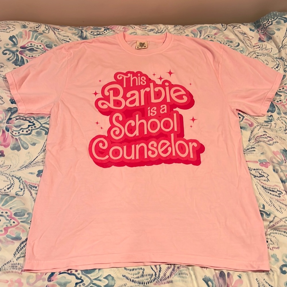 “This Barbie is a school counselor shirt”